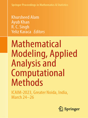 cover image of Mathematical Modeling, Applied Analysis and Computational Methods